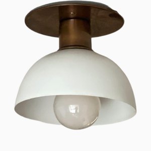 Lampada da soffitto Spotlight Dot con paralume bianco