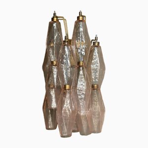 Wandlampe aus rosa Muranoglas