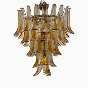 Lámpara de araña de cristal de Murano en arena de Mazzega