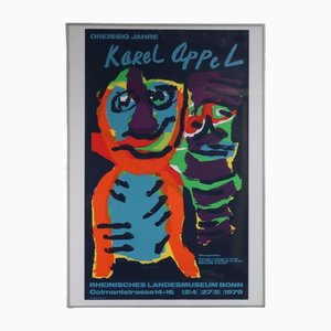 Karel Appel, Póster para el Rheinisches Landesmuseum Bonn, 1979, Serigrafía