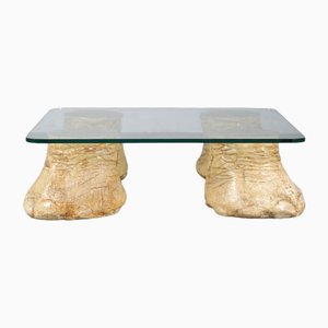 Table Basse Fontana Arte Tavolo Con Ruote – Gae Aulenti, 1980, Verre, Design Italien
