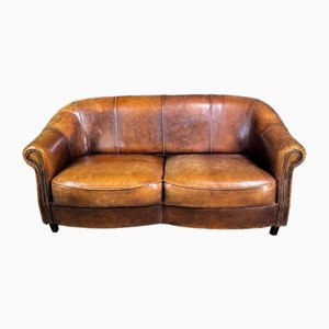 Canapé Vintage en Cuir Marron