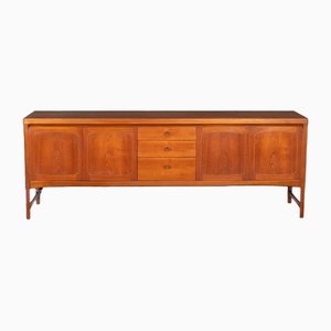 Mid-Century Long Teak Squares Long Sideboard from Nathan, 1960s