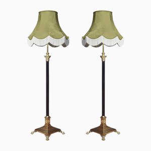 Brass Standard Lamps, Set of 2