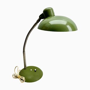 Lámpara de mesa ajustable vintage en verde atribuida a Sis, años 50