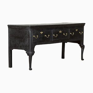 Large English Ebonised Oak Dresser Base, 1860