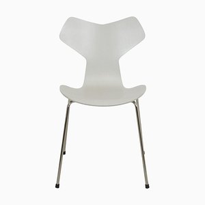 Grauer Grandprix Stuhl von Arne Jacobsen