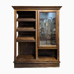 Oak Store Display Cabinet