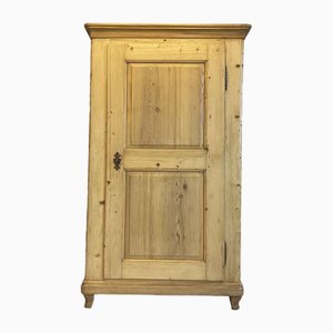 Biedermeier Farmhouse Cabinet or Wardrobe in Natural Wood
