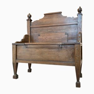 Rustic Natural Wood Bench or Shoe Chest