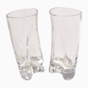 Crystal Drinking Glasses by A. Mangiarotti for Cristallerie Colle, 1970s, Set of 12