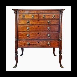 Commode Regency Renouveau Égyptien en Acajou