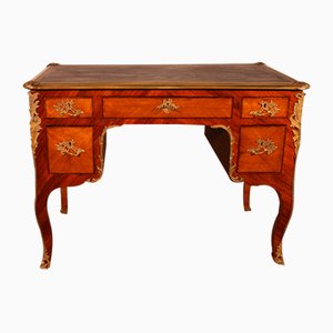 Small Louis XV Style Double-Sided Writing Table in Rosewood, 19th Century