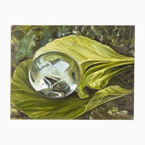 Gabriella Giardi, Série Marbles: Glass Ball, 2017, Huile sur Toile