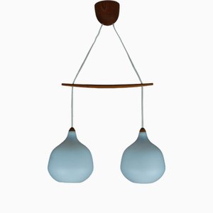 Lámpara colgante modelo 509 de Uno & Östen Kristiansson para Luxus, Vittsjö, Sweden., Años 60