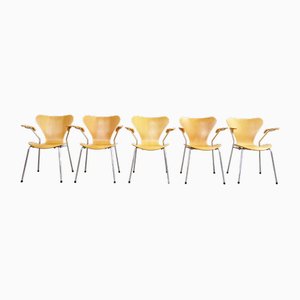 Desk Chairs by Arne Jacobsen for Fritz Hansen, 1997, Set of 4