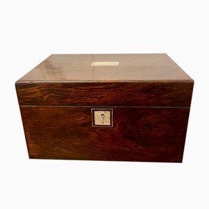 Antique Victorian Rosewood Jewellery and Vanity Box, 1860s