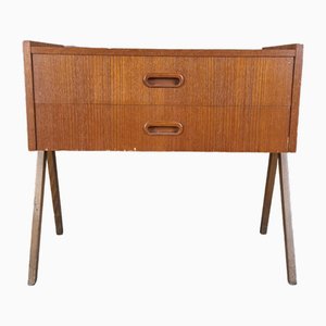 Nightstand with Drawer, Denmark, 1960s