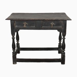 English Painted Lamp Table