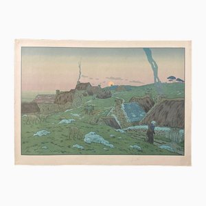 Henri Rivière, Le Mont de la Lune, Lithographie