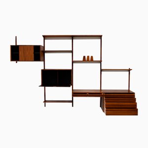 Vintage Danish Rosewood Modular Wall Unit by Poul Cadovius for Cado, 1960s