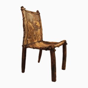 Sculptural Ethiopian Chair, Early 20th Century