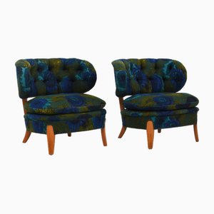 Easy Chairs Model Schulz by Otto Schulz for Boet, Sweden, Set of 2