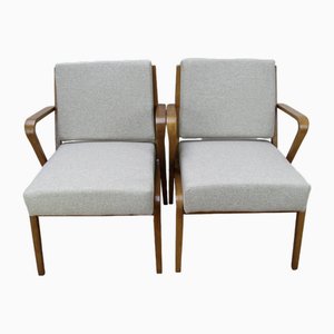 Fauteuils par Selman Selmanagic pour Veb Deutsche Werkstätten Hellerau, 1950s, Set de 2