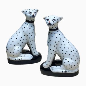 Couple Leopardi Noir et Blanc par Quaint & Quality, Set de 2