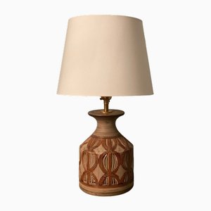 Italian Brown Ceramic Table Lamp, 1960s