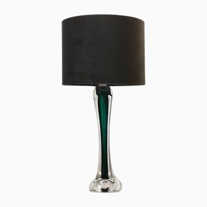 Large Green Table Lamp by Flygsfors, 1950s