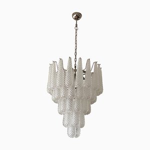 Lámpara de araña de cristal de Murano de gota mediana