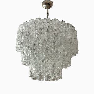 Murano Chandelier in Clear Glass