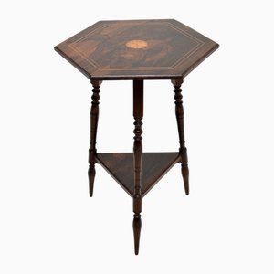 Table d'Appoint Victorienne Marquetée, 1890s