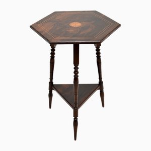 Victorian Inlaid Side Table, 1890s
