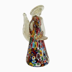 Figura de ángel de cristal de Murano de Fratelli Toso, años 60