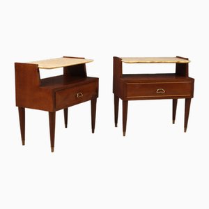 Tables de Chevet avec Plateau en Onyx, 1970s, Set de 2