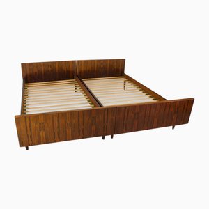 Lits en Palissandre par Sannemanans Furniture Factory, 1970s, Set de 2