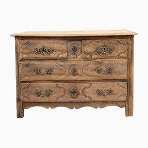 Commode à Tiroirs Parisienne en Noyer, 19ème Siècle