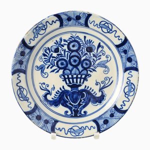 Antique Dutch Delftware Plate, 1700s