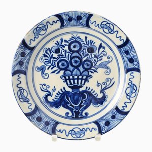 Assiette Antique en Verre de Delft, Pays-Bas, 1700s