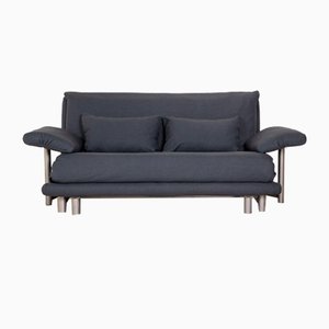 Multy Fabric Three-Seater Sofa Bed Blue including Armrests from Ligne Roset