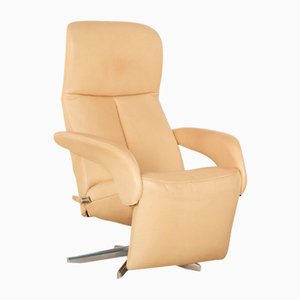 Fauteuil en Cuir Crème de Jori Symphony