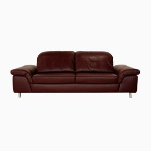 Joyzze Plus Leather Two-Seater Purple Aubergine Sofa from Willi Schillig