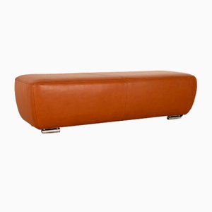 Avanti Leather Stool in Brown-Orange from Koinor