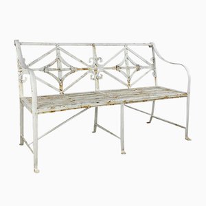 Early 19th Century Regency Wrought Iron Bench