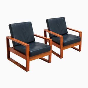 Modernistische Sessel im Stil von Børge Mogensen, 1960er, 2er Set