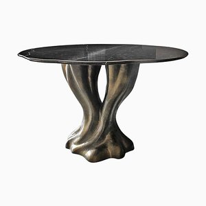 Dining Table in Black Silk Marble by Europa Antiques