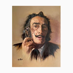 Monserrat Griffell, Retrato de Salvador Dali, siglo XXI, óleo sobre lienzo