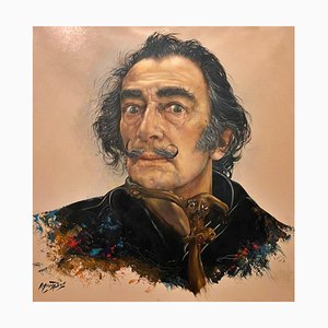 Monserrat Griffell, Retrato de Salvador Dali, siglo XXI, óleo sobre lienzo